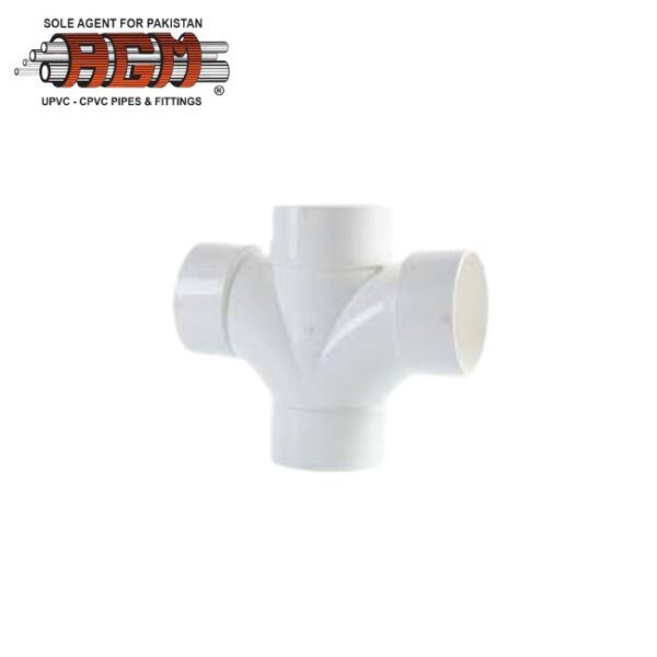 agm upvc double sanitary tee