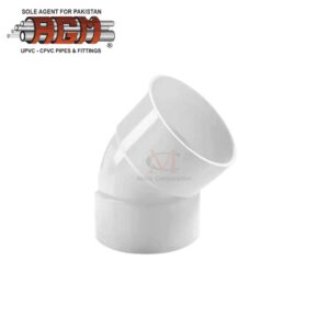 agm upvc elbow 45
